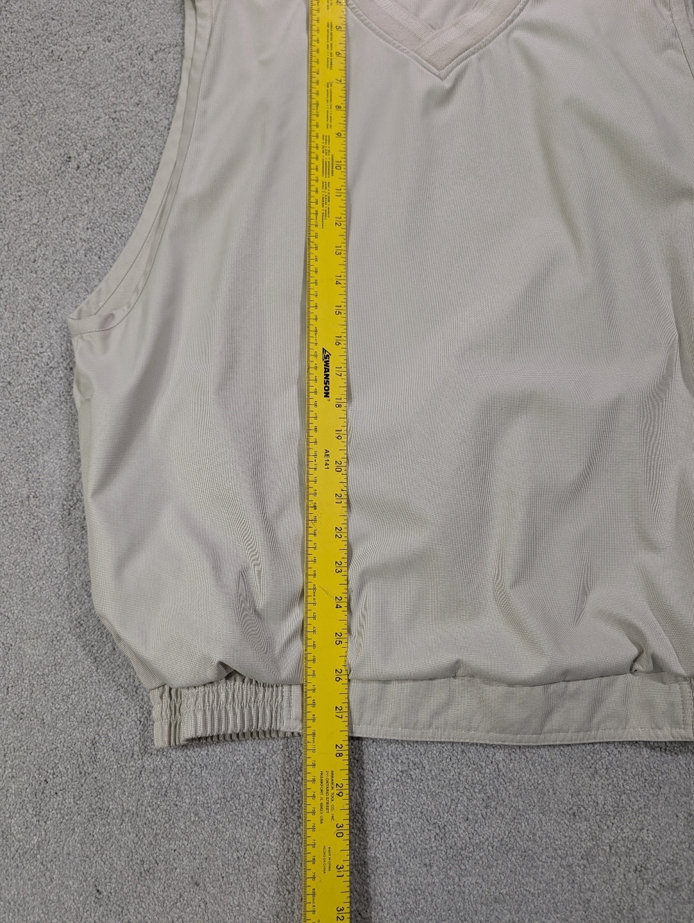 Nike Golf Men's Windbreaker Pullover Vest Beige Large | Gorpcore - Picture 4 of 5